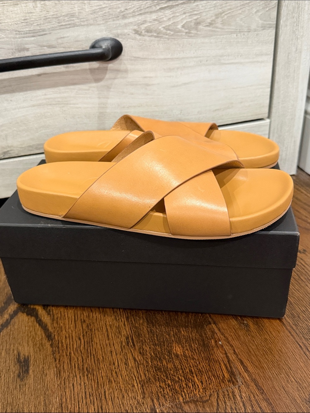 J crew Marlow wide cross strap sandal